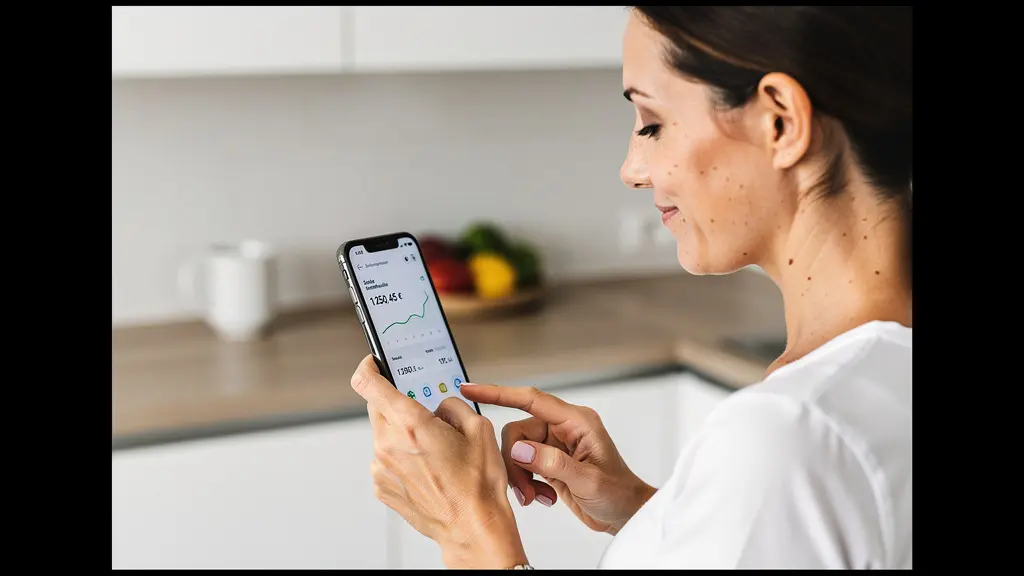 Personne utilisant un simulateur de crédit immobilier sur smartphone